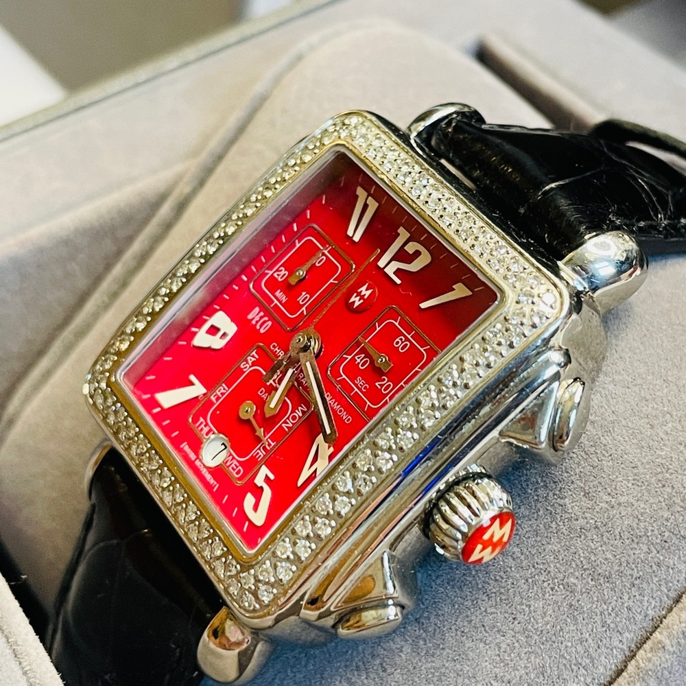 MICHELE - DECO CAROUSEL CHRONOGRAPH LADIES WATCH WITH DIAMONDS